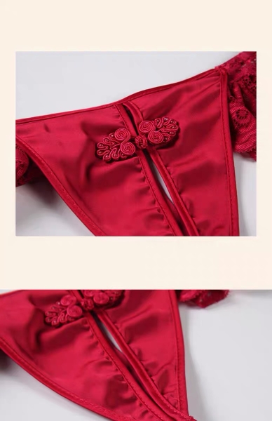 Set đồ ngủ lụa nữ dạng yếm Shanghai Romance Set S897 Bralettehousevn