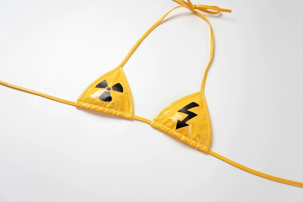 [KÈM VÒNG ĐÙI] Danger Set S2291 bộ đồ lót da PU tiny cột dây siêu quyến rũ gợi cảm nóng bỏng không gọng mút Bralettehousevn