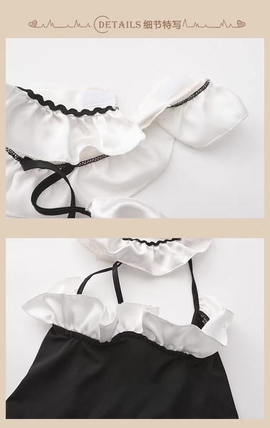 [KÈM PHỤ KIỆN] Set đồ cosplay hầu gái FuFu Maid S2520 (kèm dán ti) gợi cảm táo bạo quyến rũ Bralettehousevn