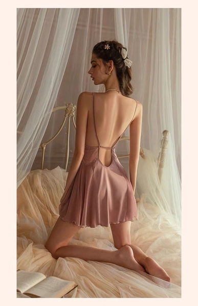 [CHE TÊN- 🔥TỐC] Đầm váy ngủ nữ Calista Dress S2188 satin cao cấp 2 lớp dáng xoè tiểu thư Bralettehousevn