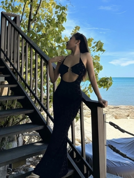 Đầm váy nữ Juhi Dress S2088 dáng dài ôm sát quyến rũ du lịch Bralettehousevn