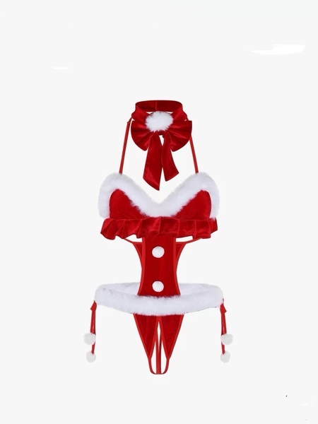 My Hope Set S2305 bộ đồ Cosplay Giáng Sinh chất nhung cao cấp gợi cảm nữ tính Bralettehousevn