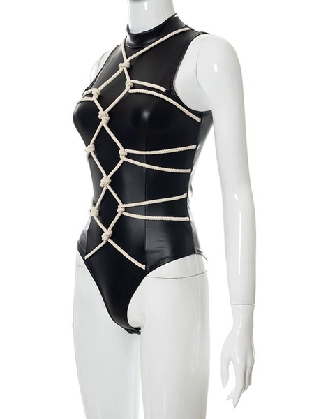 S2146 WITHOUT ME BODYSUIT Bộ đồ liền thân nữ phong cách đính dây táo bạo  Bralettehousevn