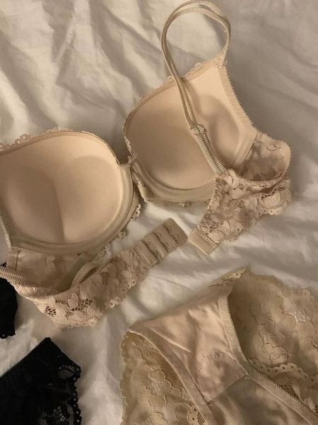 Bộ đồ lót ren nữ  Huray Set S2360 push up gợi cảm có gọng mút nâng ngực diện áo dài Bralettehousevn