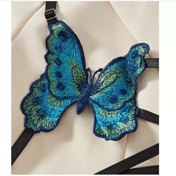 Bộ đồ lót nữ Kyoni Set 🦋  bướm 5D dây cột siêu gợi cảm S2470 quyến rũ Bralettehousevn