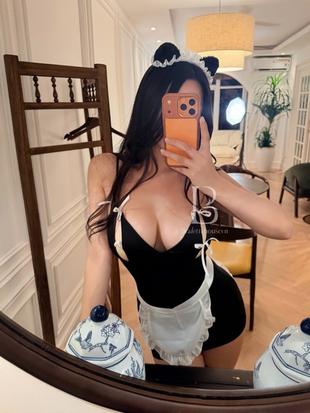 Bộ đồ cosplay hầu gái Chop Maid Dress tôn dáng cut out gợi cảm Bralettehousevn