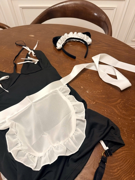 Bộ đồ cosplay hầu gái Chop Maid Dress tôn dáng cut out gợi cảm Bralettehousevn