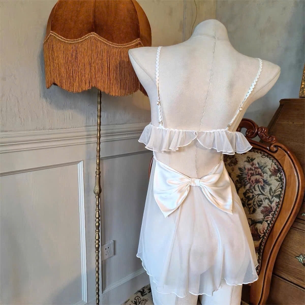 Đầm váy ngủ nữ gợi cảm Zelda Dress S2190 xuyên thấu cao cấp dáng xoè tiểu thư Bralettehousevn