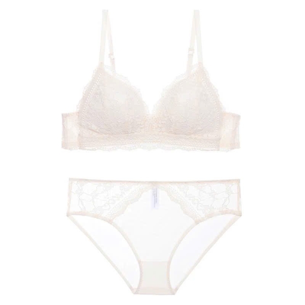 Set đồ lót không gọng có mút Yukiko Set S1100 tôn dáng push up thoải mái mềm mại phối ren Bralettehousevn