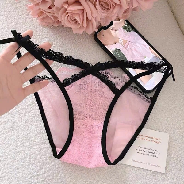 Quần lót tam giác phối ren Flip Panties Q2589 xuyên thấu co giãn mềm mại gợi cảm Bralettehousevn