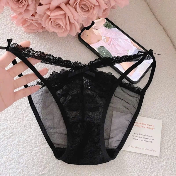 Quần lót tam giác phối ren Flip Panties Q2589 xuyên thấu co giãn mềm mại gợi cảm Bralettehousevn