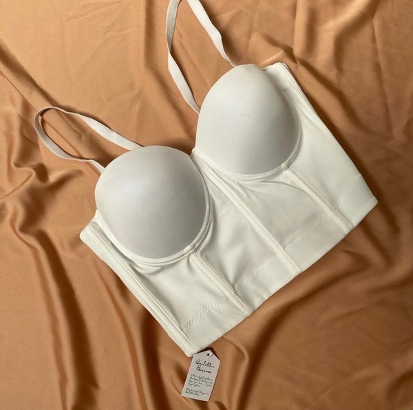 [ẢNH THẬT] ÁO CORSET CROPTOP NỮ CÓ GỌNG VÀ ĐỆM LÓT MÚT NÂNG NGỰC KÈM XƯƠNG ĐỊNH HÌNH MOODY CORSET S832 Braletteshousevn