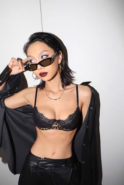 Bộ đồ lót nữ Beno Set S2590 da beo có gọng mút mỏng phối ren gợi cảm quyến rũ Bralettehousevn