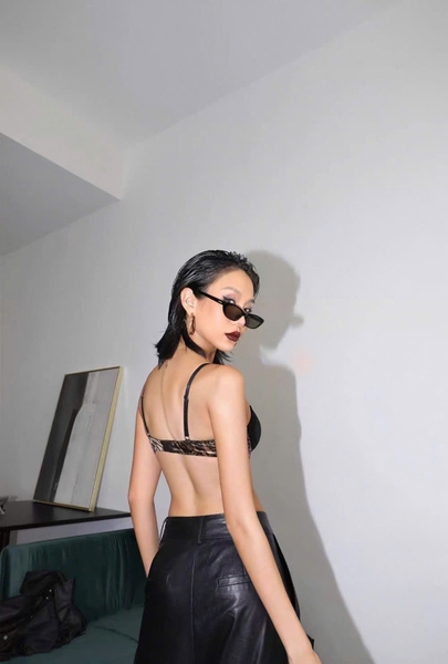 Bộ đồ lót nữ Beno Set S2590 da beo có gọng mút mỏng phối ren gợi cảm quyến rũ Bralettehousevn