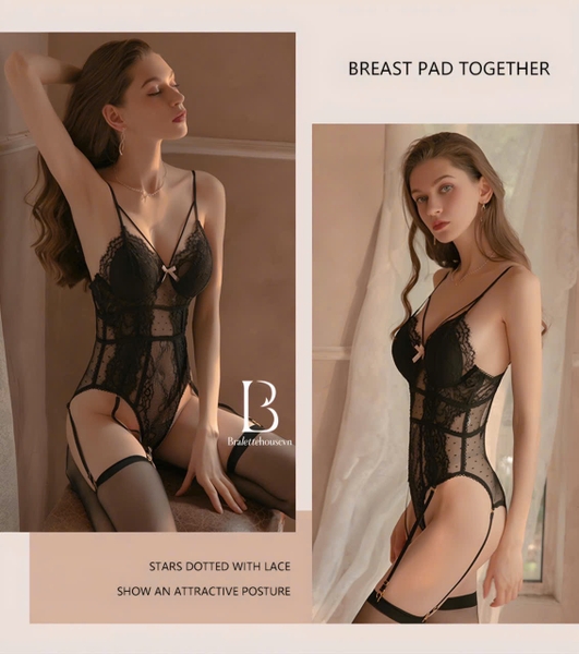 (Che tên - Hoả tốc) Bộ đồ liền thân Rami Bodysuit  cao cấp có mút đệm mỏng Bralettehousevn