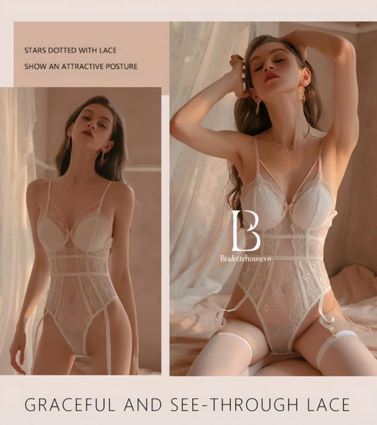 (Che tên - Hoả tốc) Bộ đồ liền thân Rami Bodysuit  cao cấp có mút đệm mỏng Bralettehousevn