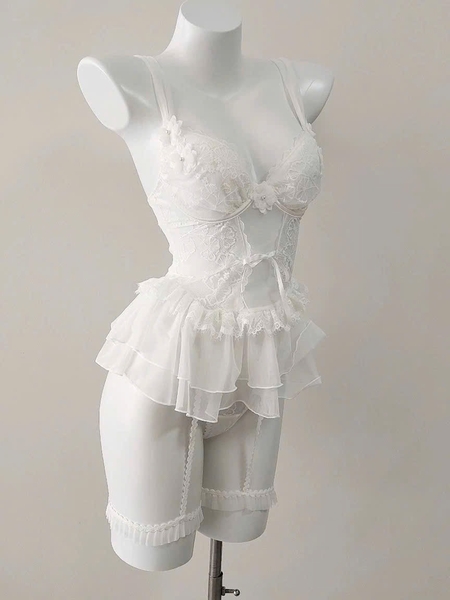 Váy ngủ nữ Bexa Dress gợi cảm kèm đai tầng hoa ren nổi siêu tôn dáng tiểu thư gợi cảm Bralettehousevn