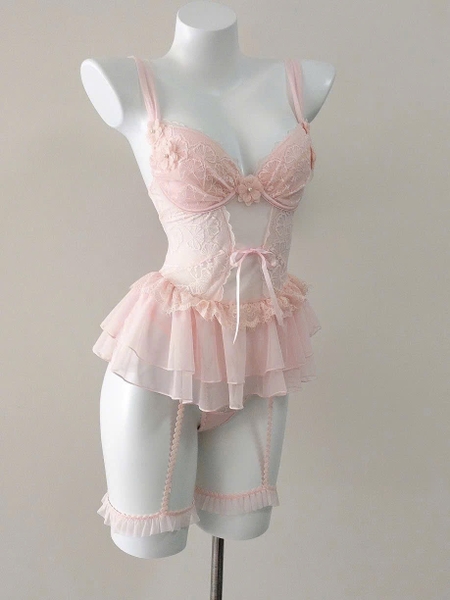 Váy ngủ nữ Bexa Dress gợi cảm kèm đai tầng hoa ren nổi siêu tôn dáng tiểu thư gợi cảm Bralettehousevn