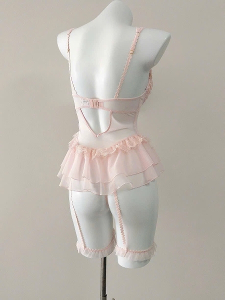 Váy ngủ nữ Bexa Dress gợi cảm kèm đai tầng hoa ren nổi siêu tôn dáng tiểu thư gợi cảm Bralettehousevn