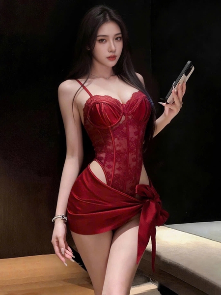 Bộ bodysuit Jaguar Bodysuit kèm cột váy Bralettehousevn