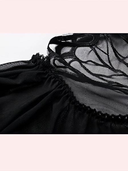 [𝐂𝐡𝐞 𝐭𝐞̂𝐧 - 🔥𝐭𝐨̂́𝐜] S1938 Letty Dress đầm váy ngủ dáng rũ xuyên thấu nữ cao cấp Bralettehousevn