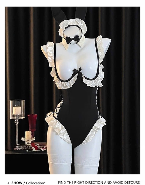 Bộ đồ cosplay thỏ Shala Bunny Set S2763 cut out ngực dáng bodysuit gợi cảm Bralettehousevn