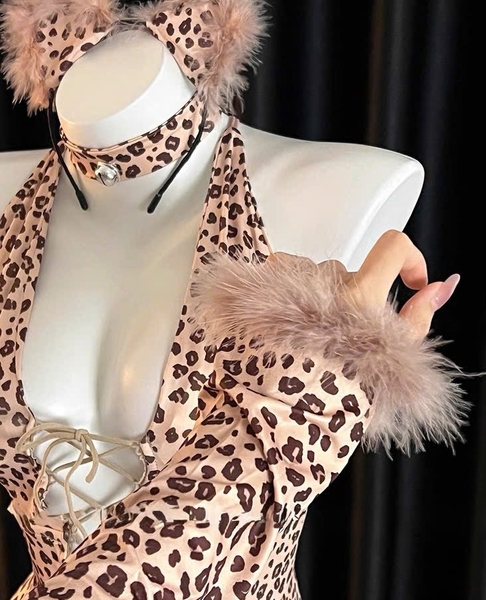 Bộ đồ cosplay da beo Lampart Bodysuit S2759 kèm phụ kiện Bralettehousevn