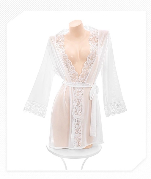 Bộ đồ ngủ Allure Set (choàng + bodysuit) S2581 chất voan xuyên thấu gợi cảm nữ tính Bralettehousevn