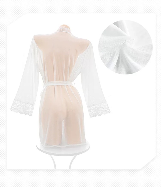 Bộ đồ ngủ Allure Set (choàng + bodysuit) S2581 chất voan xuyên thấu gợi cảm nữ tính Bralettehousevn