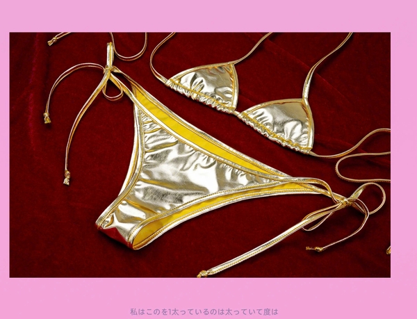 Bộ đồ lót 02 mảnh ánh kim Wow Set S2531 lấp lánh dây cột gợi cảm Bralettehousevn