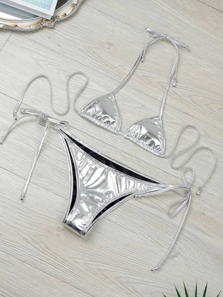 Bộ đồ lót 02 mảnh ánh kim Wow Set S2531 lấp lánh dây cột gợi cảm Bralettehousevn