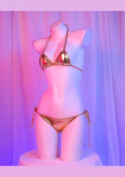 Bộ đồ lót 02 mảnh ánh kim Wow Set S2531 lấp lánh dây cột gợi cảm Bralettehousevn