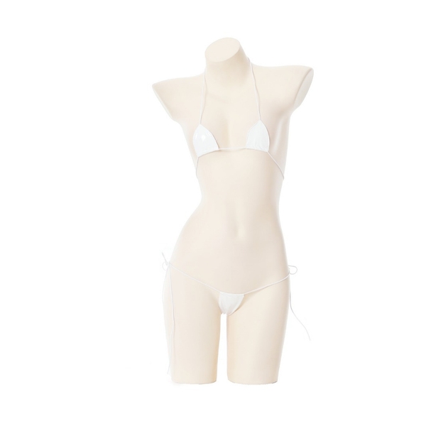 Set đồ lót tiny da PU cột dây 2 mảnh Qiana Set S2533 gợi cảm táo bạo Bralettehousevn