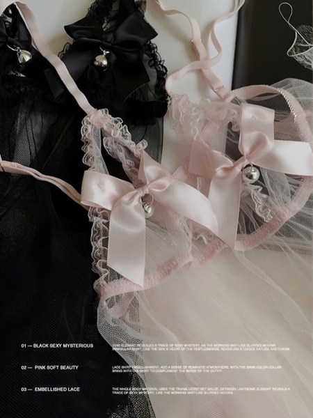 Đầm váy ngủ nữ JestBell Dress S2228 xuyên thấu gợi cảm có chuông Bralettehousevn