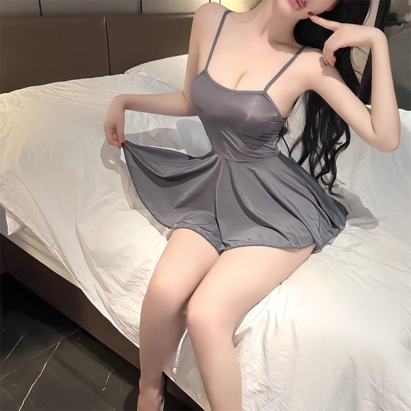 [CÓ BIG SIZE] Đầm ngủ nữ dáng xoè Fille Dress S2396 chất thun siêu hack dáng gợi cảm trẻ trung nữ tính Bralettehousevn