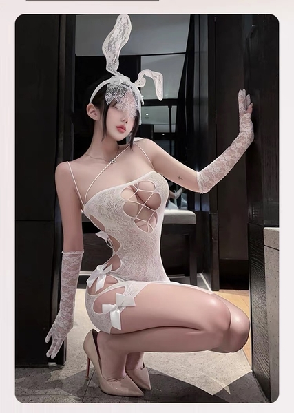 [HOISERY] Solo Bodystock – Tất Body Co Giãn Cut Out Gợi Cảm Bralettehousevn