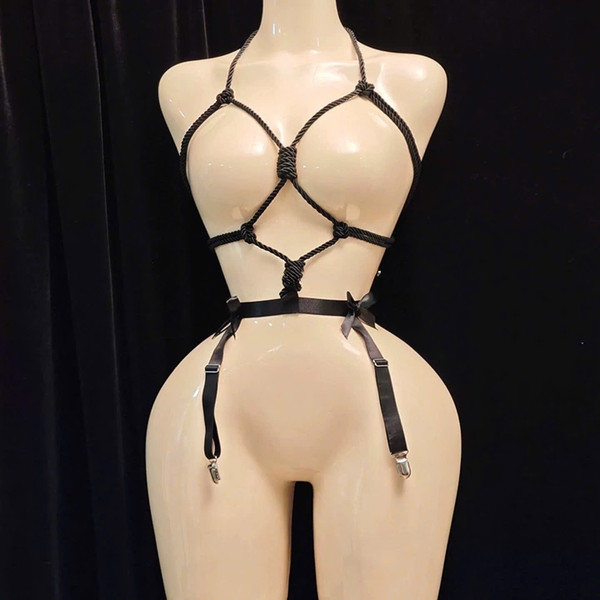 Ribbon-bound Bodysuit Dây Thừng Đính Nơ Gợi Cảm | Bralettehousevn