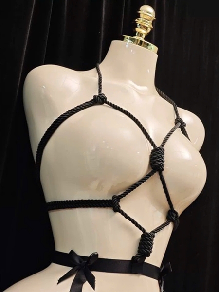 Ribbon-bound Bodysuit Dây Thừng Đính Nơ Gợi Cảm | Bralettehousevn