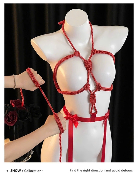 Ribbon-bound Bodysuit Dây Thừng Đính Nơ Gợi Cảm | Bralettehousevn