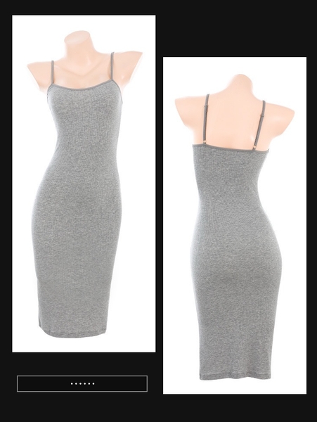 [Kèm áo khoác] Đầm ngủ thun Grey Dress S2400 form ôm sát dáng dài phong cách nội trợ quyến rũ gợi cảm Bralettehousevn
