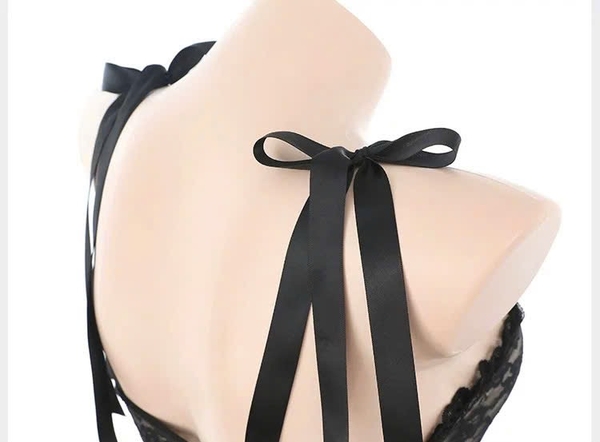 (CÓ BIG SIZE) Đầm ngủ nữ Ami Dress phối ren cột dây dáng xoè gợi cảm Bralettehousevn