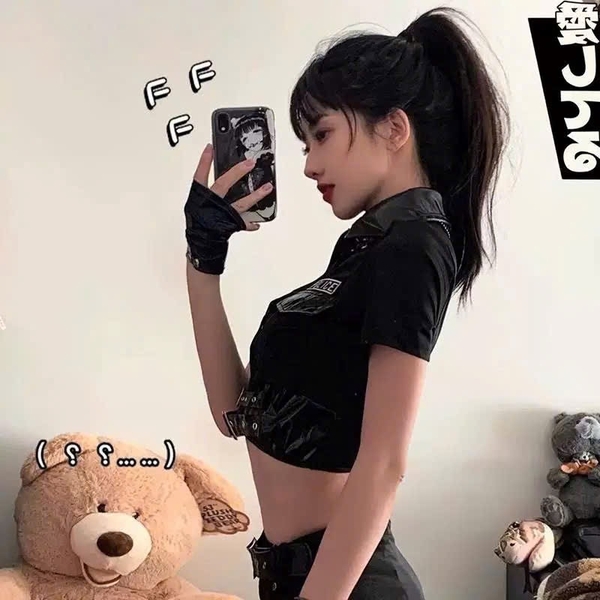 (Kèm vớ) Bộ đồ cosplay cảnh sát Justice Police Set S2532 gợi cảm tôn dáng chân váy ôm sát Bralettehousevn