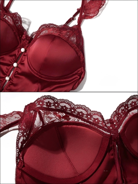 Đầm váy ngủ nữ Ingrid Dress S2238 satin có mút mỏng cánh tiên tiểu thư Bralettehousevn