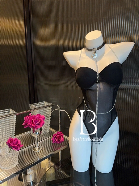 Bộ đồ liền thân Callie Bodysuit S2067 gợi cảm có sẵn mút đệm nút cài đáy Bralettehousevn