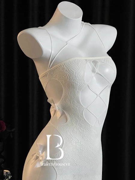 [HOISERY] Solo Bodystock – Tất Body Co Giãn Cut Out Gợi Cảm Bralettehousevn