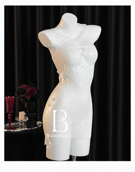 [HOISERY] Solo Bodystock – Tất Body Co Giãn Cut Out Gợi Cảm Bralettehousevn