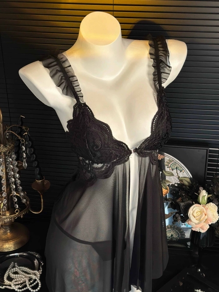 [KÈM QUẦN] Đầm váy ngủ Orin Dress S2422 cài trước xẻ tà hack dáng gợi cảm Bralettehousevn