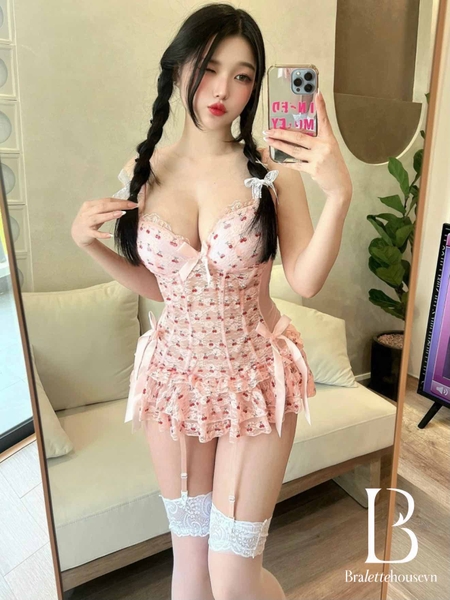 𝐒𝟐𝟎𝟏𝟖 Sherry Dress váy ballet dáng corset phối xoè tiểu thư gợi cảm Bralettehousevn