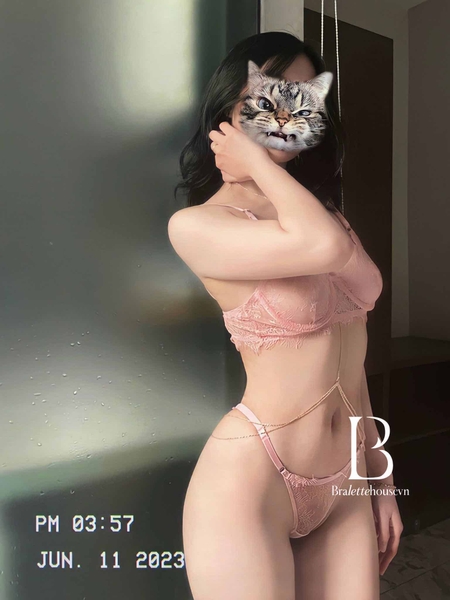 Set đồ lót nữ có gọng S1688 Atiso không mút phối ren xuyên thấu Braletteshousevn