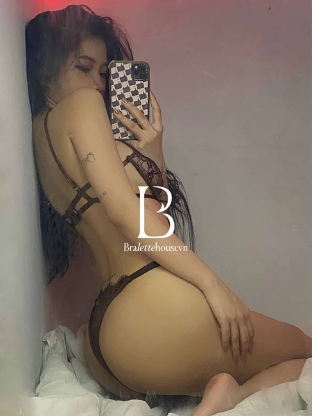 Set đồ lót ren nữ Choco Pie Set S1686 có gọng không mút kèm quần lọt khe Bralettehousevn